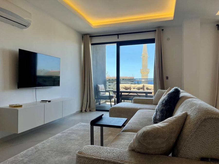 Великолепный дуплекс 3 спальни<br>Вид на море и мечеть